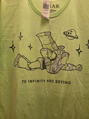 Buzz Lightyear Graphic Tee - Lime Green "To Infinity and Beyond"